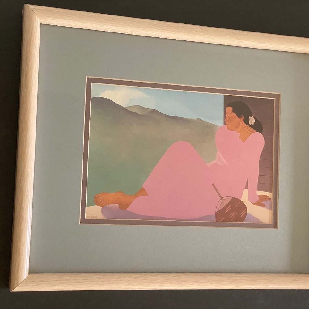 Pegge Hopper “Kohala Afternoon” Double Matted Framed Print